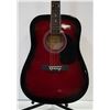 Image 2 : HUNTINGTON RED ACOUSTIC GUITAR