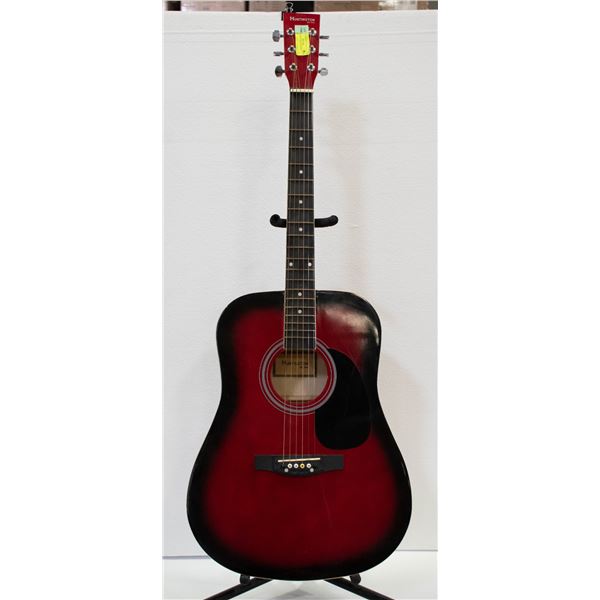 HUNTINGTON RED ACOUSTIC GUITAR