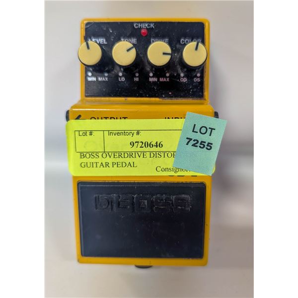 BOSS OVERDRIVE DISTORTION GUITAR PEDAL