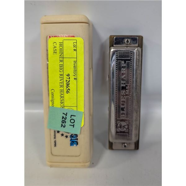 HOHNER BIG RIVER HARMONICA W CASE
