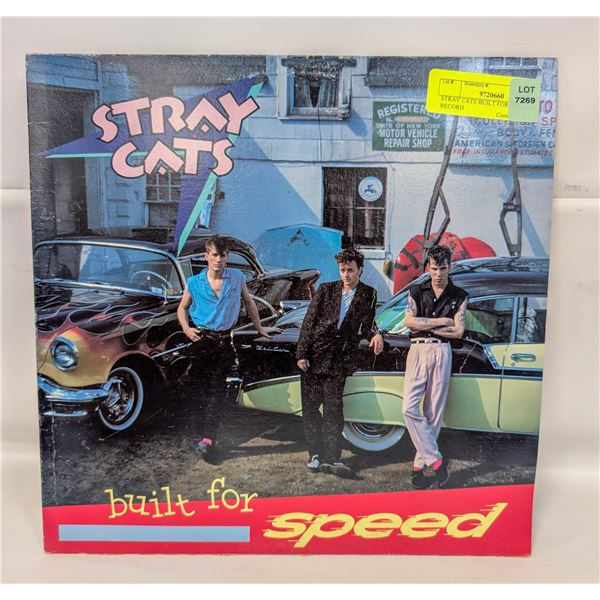 STRAY CATS BUILT FOR SPEED LP RECORD