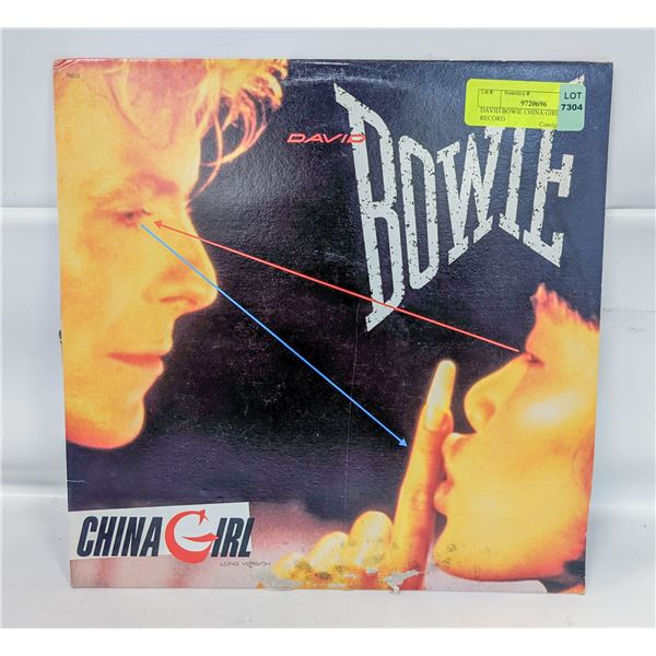DAVID BOWIE CHINA GIRL LP RECORD
