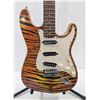 Image 2 : TIGER STRIPED ELECTRIC GUITAR PROJECT AS IS