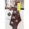 Image 3 : VINTAGE TARGA ELECTRIC BASS GUITAR WOOD FINISH