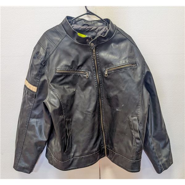 MENS XL CAFE MOTORCYCLE LEATHER JACKET