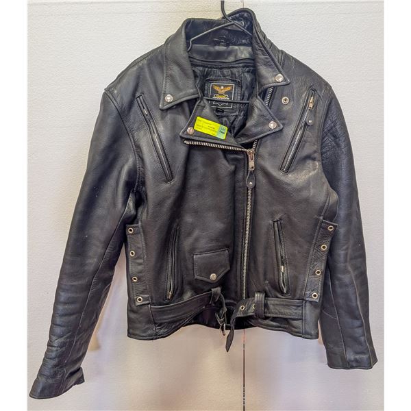 MENS XL LEATHER MOTORCYCLE JACKET