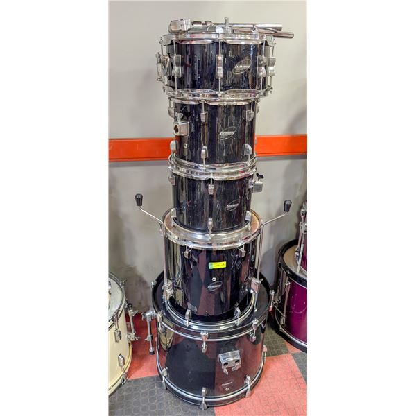 LUDWIG ACCENT COMBO DRUM SET BLACK