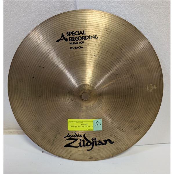 ZILDJIAN SPECIAL HI HAT TOP 12 IN