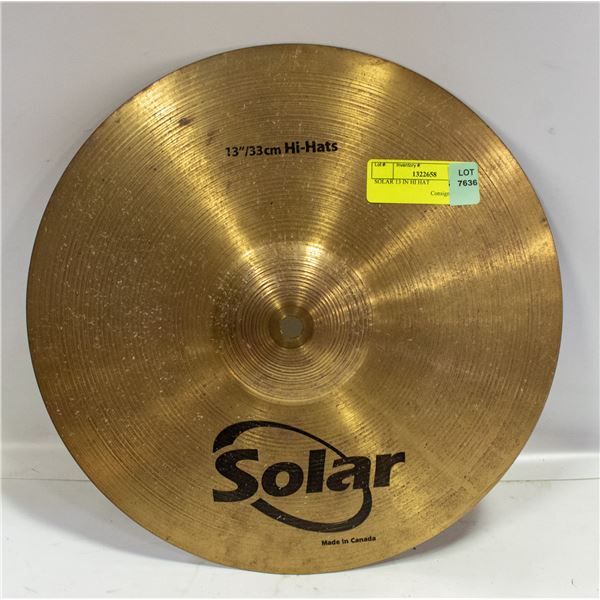 SOLAR 13 IN HI HAT