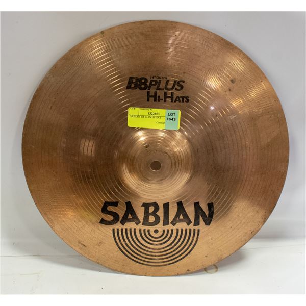SABIAN B8 14 IN HI HAT
