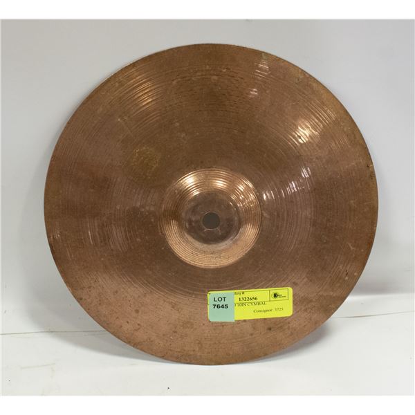 UNMARKED 10IN CYMBAL