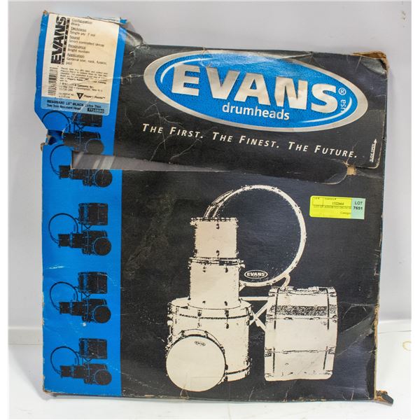 LOT OF ASSORTED DRUM SKINS