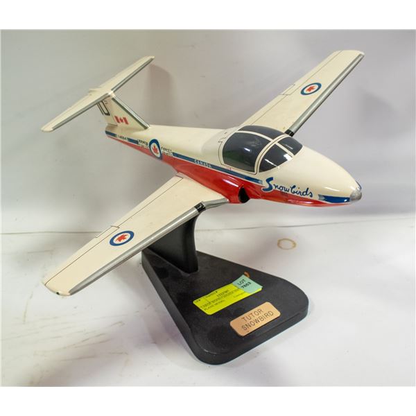 LARGE WOOD CANADA SNOWBIRDS PLANE MODEL