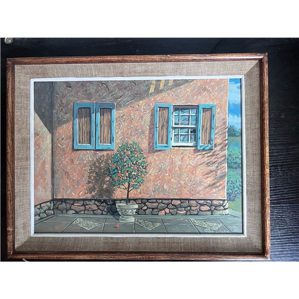 Paul Lalande Signed 2004 Framed Painting, 15.5”x11.5”