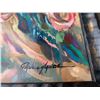 Image 3 : Original Floral Abstract Painting Signed Paul Laplante with Frame