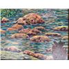 Image 2 : Original Paul Lalande River Rocks Oil Painting, 19.5x15.5”