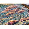 Image 4 : Original Paul Lalande River Rocks Oil Painting, 19.5x15.5”