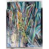 Image 1 : Paul Lalande Abstract Mountain Scene Painting, 24x18”