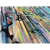 Image 4 : Paul Lalande Abstract Mountain Scene Painting, 24x18”