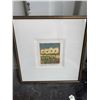 Image 1 : Framed Limited Edition Floral Print 16x15 in, Image 6.5x6 in