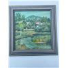 Image 1 : Paul Lalande 2001 Framed Landscape Painting, 16.5x17.5 Frame