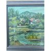 Image 2 : Paul Lalande 2001 Framed Landscape Painting, 16.5x17.5 Frame