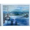 Image 4 : Paul L. Lande Lakefront Watercolour Painting, Framed 17.5x15.5"