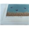 Image 3 : Ronald David Thang "Swallows in the Rye" Framed Signed Print 22.5x13.5