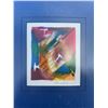 Image 2 : Abstract Watercolour Painting Signed, Framed 14x13.5, Image 5x4