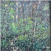 Image 2 : Gail Langer 2008 Original Forest Scene Painting, 12x12 in Frame