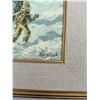 Image 3 : Winter Scene Oil Painting by Keirstead, 13.5x10, Framed 20x16.5