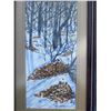 Image 3 : Paul Lalande Signed Winter Forest Painting, 10”x5” (Framed 18”x11”)
