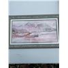 Image 1 : Paul Lalande 1998 Framed Harbour Watercolour, 24x14 Frame