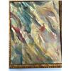 Image 2 : Abstract Oil Painting Signed by Artist, Framed 17.5 x 22 in, Image 19.5 x 15.5 in