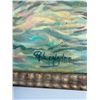 Image 3 : Paul Lalande Seascape Oil Painting, 21.5 x 17.5 Framed