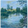 Image 2 : Paul Lalande 1997 Framed Landscape Watercolour, 17.25" x 17.5" Frame