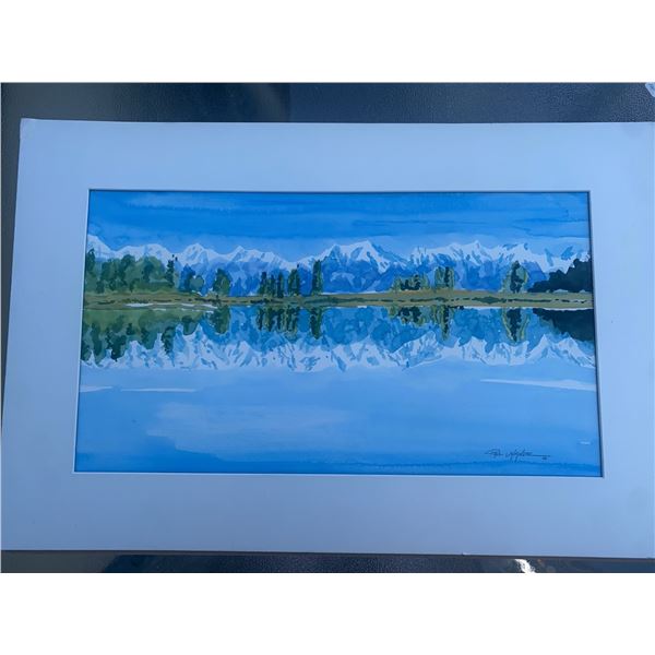 Paul Lalande Signed Landscape Watercolour, Framed, 1994