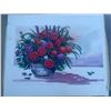 Image 1 : Paul Lalande Floral Still Life Watercolour, 17.5 x 12 Inches