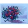 Image 2 : Paul Lalande Floral Still Life Watercolour, 17.5 x 12 Inches