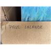 Image 6 : Paul Lalande 48”x25” Sci-Fi Spaceship and Astronauts Painting
