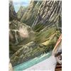 Image 2 : Paul Lalande Mountain Landscape Painting with Orcas, 48”x30”