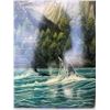 Image 3 : Paul Lalande Mountain Landscape Painting with Orcas, 48”x30”