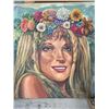 Image 1 : Paul Lalande Original 48"x48" Portrait with Floral Crown