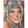 Image 2 : Paul Lalande Original 48"x48" Portrait with Floral Crown