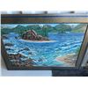 Image 1 : Paul Lalande 2003 Landscape Painting With Frame, 42.5x31 Inches