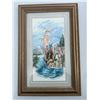 Image 1 : Paul Lalande Framed Castle Landscape Watercolour Painting 16x8.5"