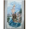 Image 2 : Paul Lalande Framed Castle Landscape Watercolour Painting 16x8.5"