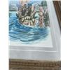 Image 3 : Paul Lalande Framed Castle Landscape Watercolour Painting 16x8.5"