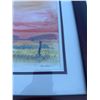 Image 4 : Paul Lalande Framed Landscape Painting, 11.5x6 Inch Art, 19x13.5 Inch Frame