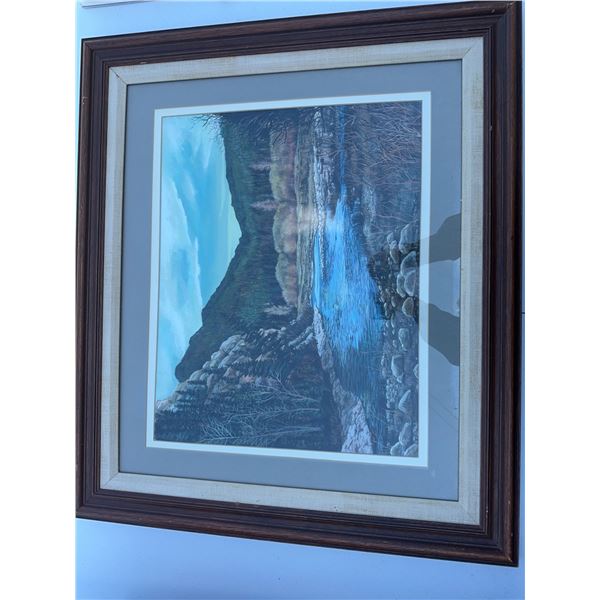 Paul Lalande Landscape Painting, 20.5x16, Framed 31x27